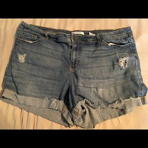 WOMENS PLUS denim shorts